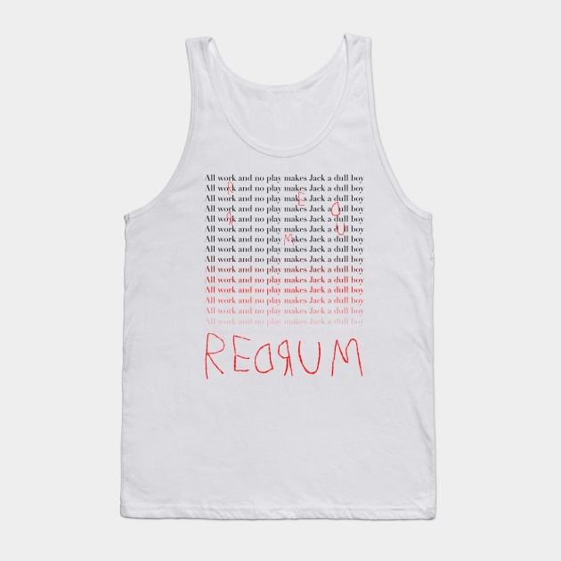 REDRUM Tank Top by BrianPower